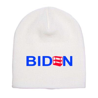 Empty Shelves Joe Shelf Is Empty Logo Short Acrylic Beanie