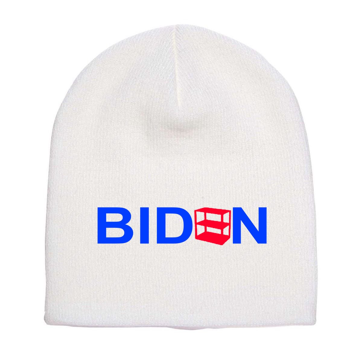 Empty Shelves Joe Shelf Is Empty Logo Short Acrylic Beanie
