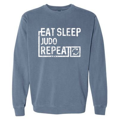 Eat Sleep Judo Garment-Dyed Sweatshirt