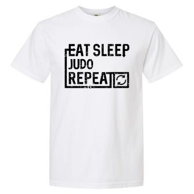 Eat Sleep Judo Garment-Dyed Heavyweight T-Shirt