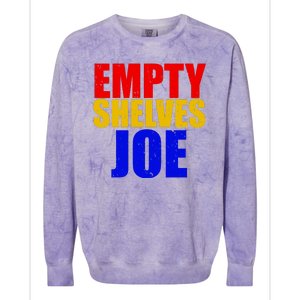 Empty Shelves Joe Conservative Anti Liberal Colorblast Crewneck Sweatshirt