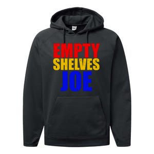 Empty Shelves Joe Conservative Anti Liberal Performance Fleece Hoodie