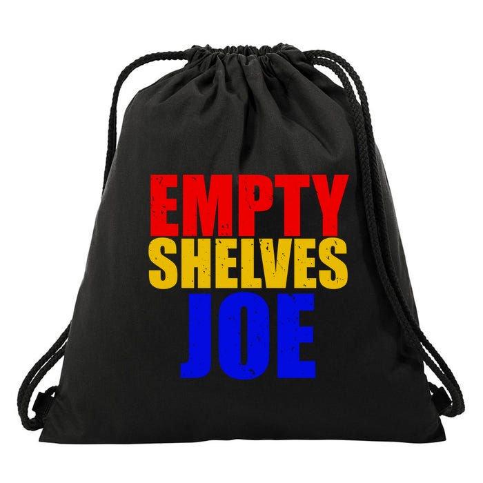 Empty Shelves Joe Conservative Anti Liberal Drawstring Bag