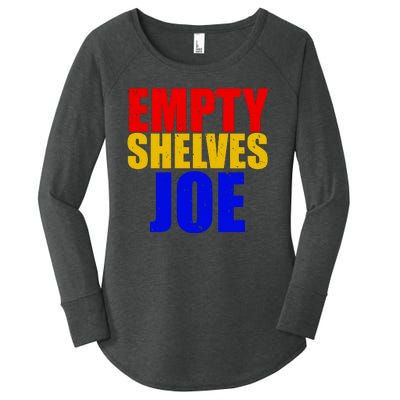 Empty Shelves Joe Conservative Anti Liberal Women's Perfect Tri Tunic Long Sleeve Shirt