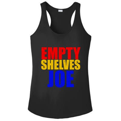 Empty Shelves Joe Conservative Anti Liberal Ladies PosiCharge Competitor Racerback Tank
