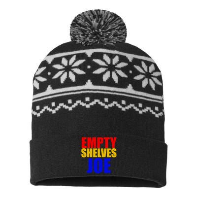 Empty Shelves Joe Conservative Anti Liberal USA-Made Snowflake Beanie