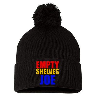 Empty Shelves Joe Conservative Anti Liberal Pom Pom 12in Knit Beanie