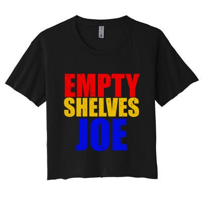 Empty Shelves Joe Conservative Anti Liberal Crop Top