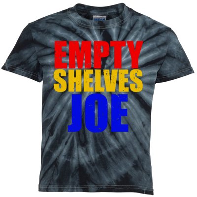 Empty Shelves Joe Conservative Anti Liberal Kids Tie-Dye T-Shirt