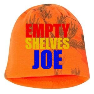 Empty Shelves Joe Conservative Anti Liberal Kati - Camo Knit Beanie