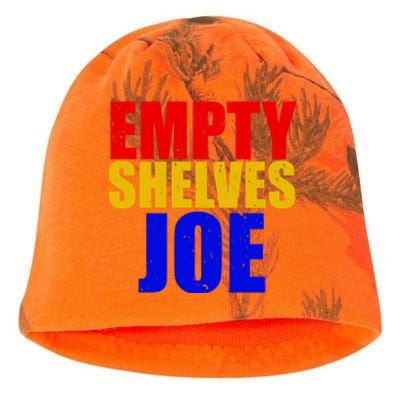 Empty Shelves Joe Conservative Anti Liberal Kati - Camo Knit Beanie