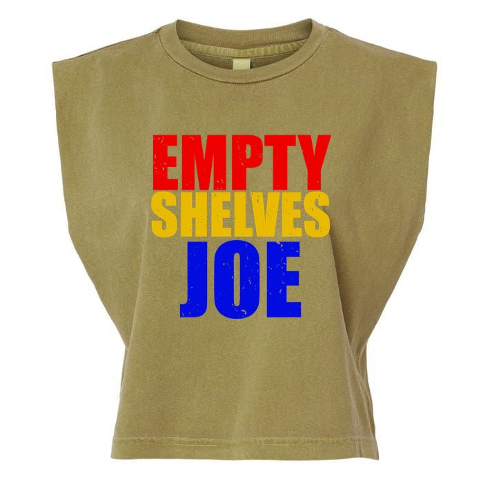 Empty Shelves Joe Conservative Anti Liberal Garment-Dyed Women's Muscle Tee