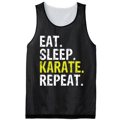 Eat Sleep Karate Repeat Gift Mesh Reversible Basketball Jersey Tank