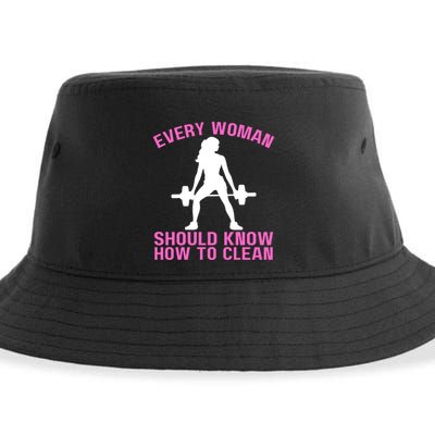 Every Should Know How To Clean Workout Gym Gift Sustainable Bucket Hat