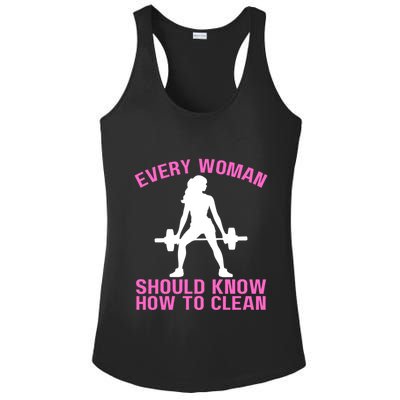 Every Should Know How To Clean Workout Gym Gift Ladies PosiCharge Competitor Racerback Tank