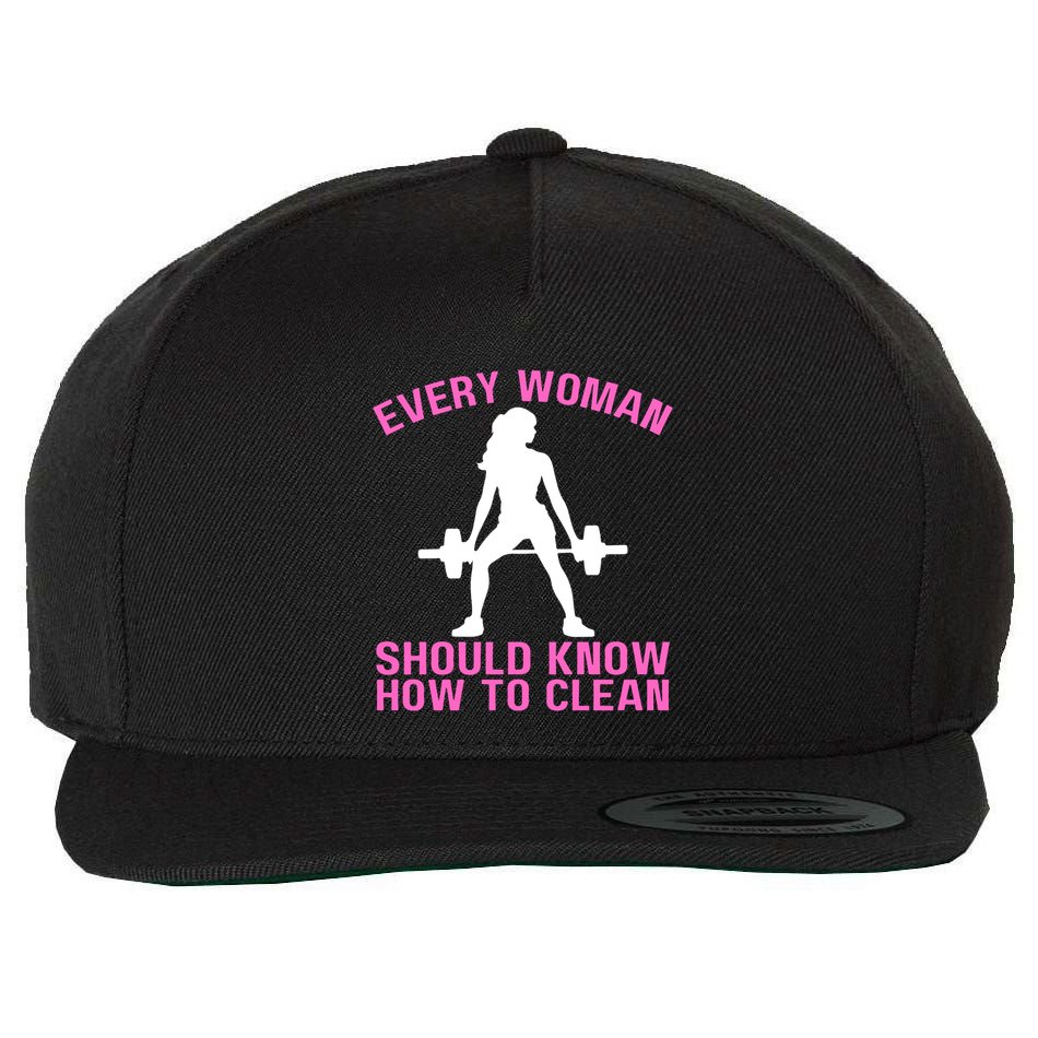Every Should Know How To Clean Workout Gym Gift Wool Snapback Cap
