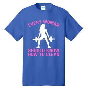 Every Should Know How To Clean Workout Gym Gift Tall T-Shirt