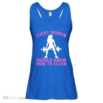 Every Should Know How To Clean Workout Gym Gift Ladies Essential Flowy Tank