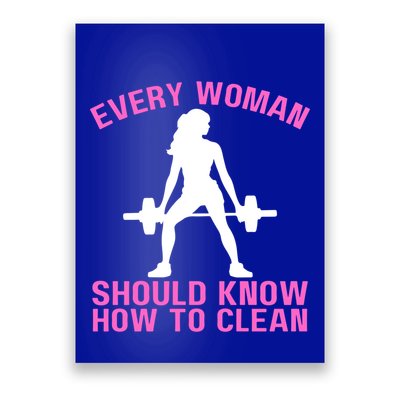 Every Should Know How To Clean Workout Gym Gift Poster