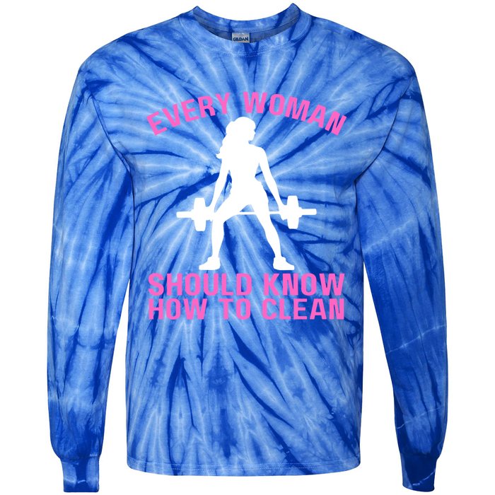 Every Should Know How To Clean Workout Gym Gift Tie-Dye Long Sleeve Shirt