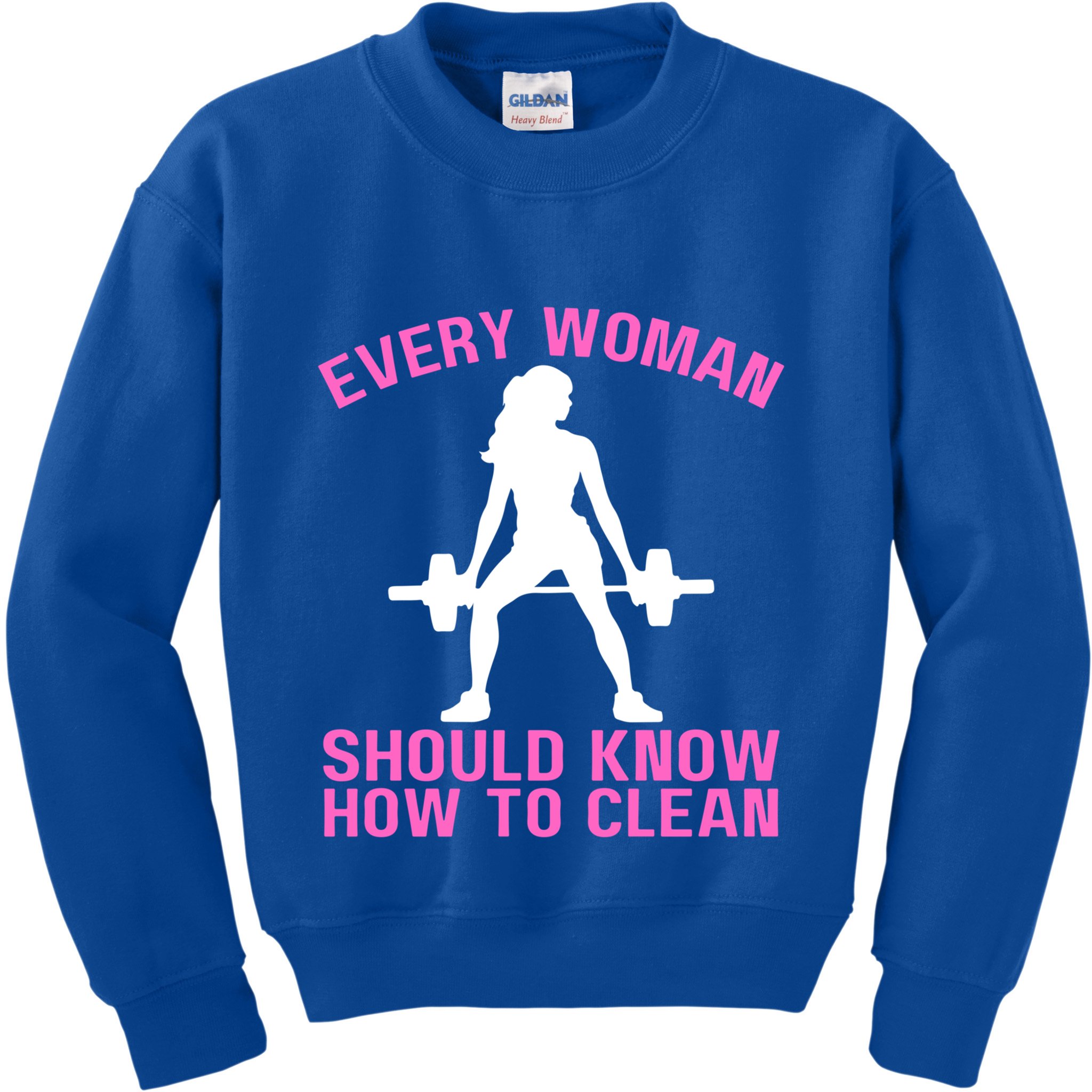 Every Should Know How To Clean Workout Gym Gift Kids Sweatshirt