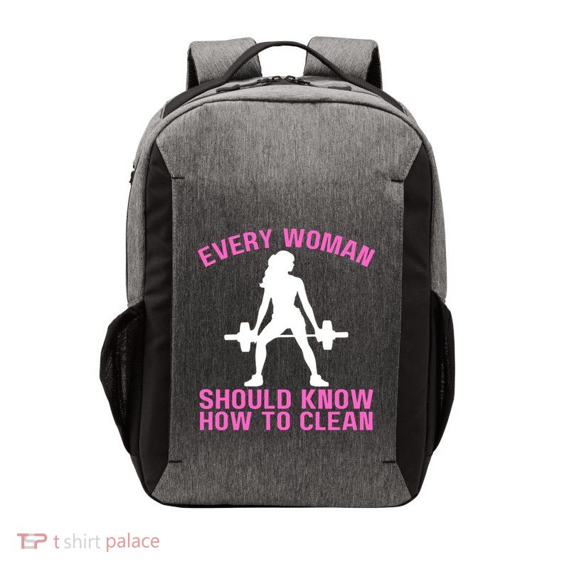 Every Should Know How To Clean Workout Gym Gift Vector Backpack