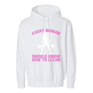 Every Should Know How To Clean Workout Gym Gift Garment-Dyed Fleece Hoodie