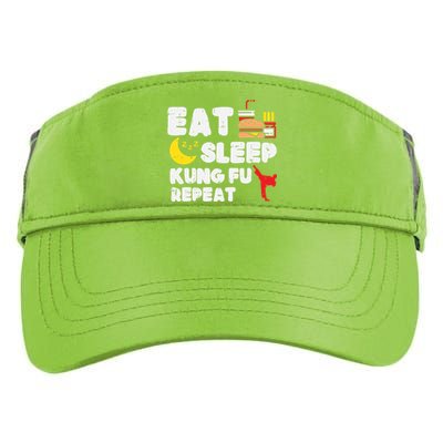 Eat Sleep Kung Fu Repeat Funny Wushu Martial Arts Lover Gift Great Gift Adult Drive Performance Visor