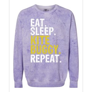 Eat Sleep Kite Buggy Repeat Gift Cute Gift Colorblast Crewneck Sweatshirt