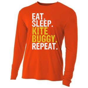 Eat Sleep Kite Buggy Repeat Gift Cute Gift Cooling Performance Long Sleeve Crew