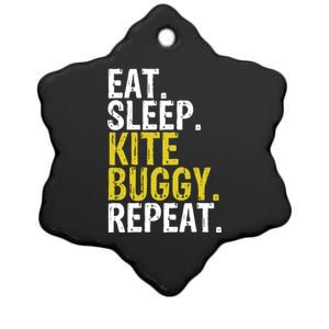 Eat Sleep Kite Buggy Repeat Gift Cute Gift Ceramic Star Ornament