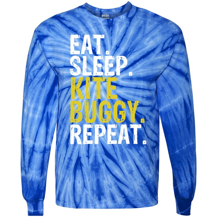 Eat Sleep Kite Buggy Repeat Gift Cute Gift Tie-Dye Long Sleeve Shirt