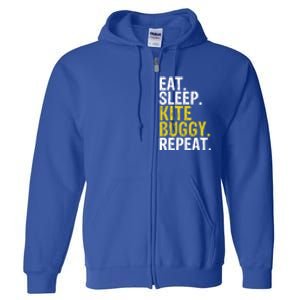 Eat Sleep Kite Buggy Repeat Gift Cute Gift Full Zip Hoodie