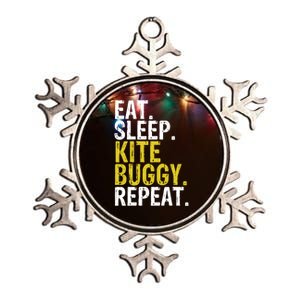 Eat Sleep Kite Buggy Repeat Gift Cute Gift Metallic Star Ornament