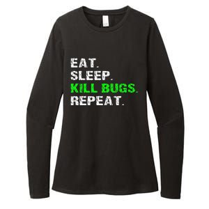 Eat Sleep Kill Bugs Repeat Funny Pest Control Exterminator Womens CVC Long Sleeve Shirt