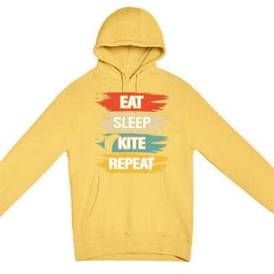 Eat Sleep Kite Repeat Gift Premium Pullover Hoodie