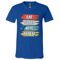 Eat Sleep Kite Repeat Gift V-Neck T-Shirt