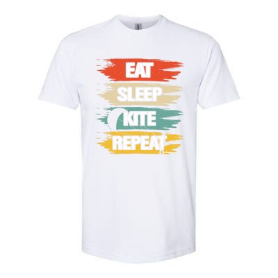 Eat Sleep Kite Repeat Gift Softstyle CVC T-Shirt