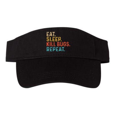 Eat Sleep Kill Bugs Pest Control Technician Exterminator Valucap Bio-Washed Visor