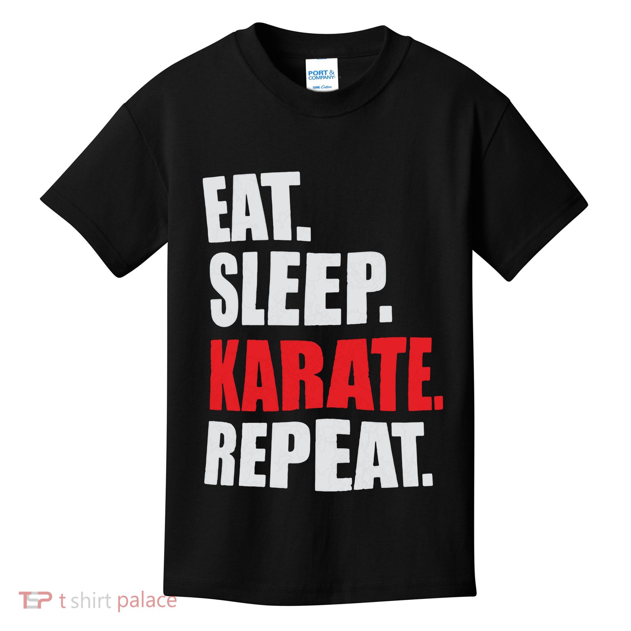 Eat Sleep Karate Repeat Kids T-Shirt