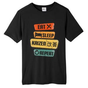 Eat Sleep Kaizen Repeat Funny Japanese Kaizen Tall Fusion ChromaSoft Performance T-Shirt