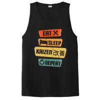 Eat Sleep Kaizen Repeat Funny Japanese Kaizen PosiCharge Competitor Tank