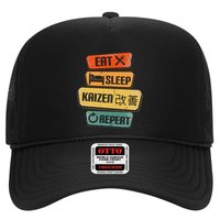 Eat Sleep Kaizen Repeat Funny Japanese Kaizen Trucker Hat