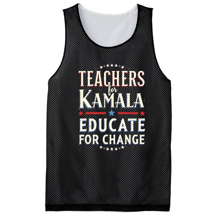 Educators Support Kamala Harris Education Teacher Harris Mesh Reversible Basketball Jersey Tank