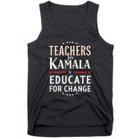 Educators Support Kamala Harris Education Teacher Harris Tank Top