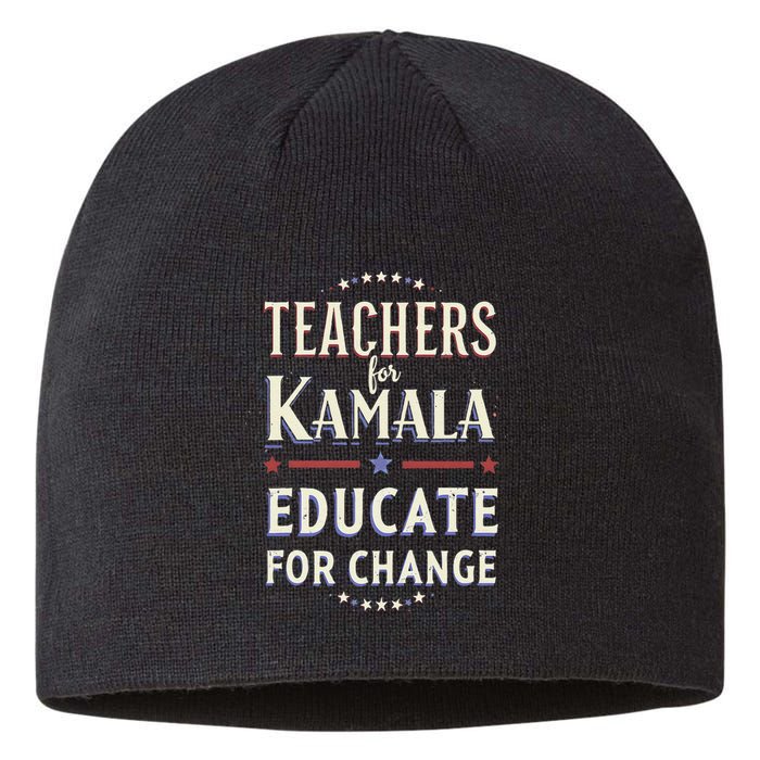 Educators Support Kamala Harris Education Teacher Harris Sustainable Beanie