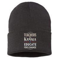 Educators Support Kamala Harris Education Teacher Harris Sustainable Knit Beanie