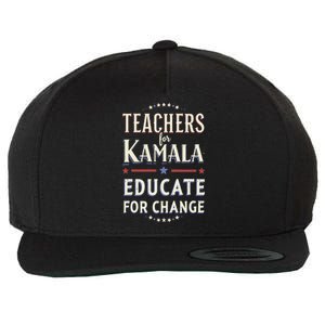 Educators Support Kamala Harris Education Teacher Harris Wool Snapback Cap