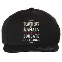 Educators Support Kamala Harris Education Teacher Harris Wool Snapback Cap