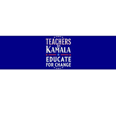 Educators Support Kamala Harris Education Teacher Harris Bumper Sticker